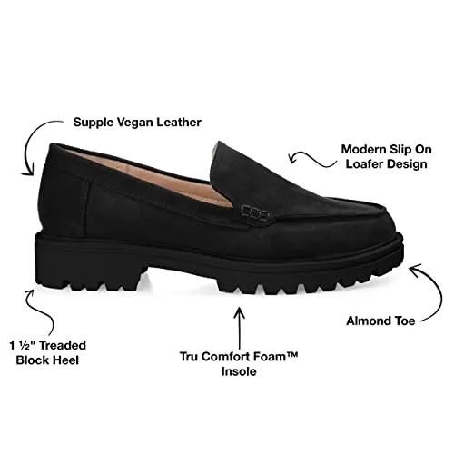 Journee Womens Erika Tru Comfort Foam Narrow Width Slip On Loafer