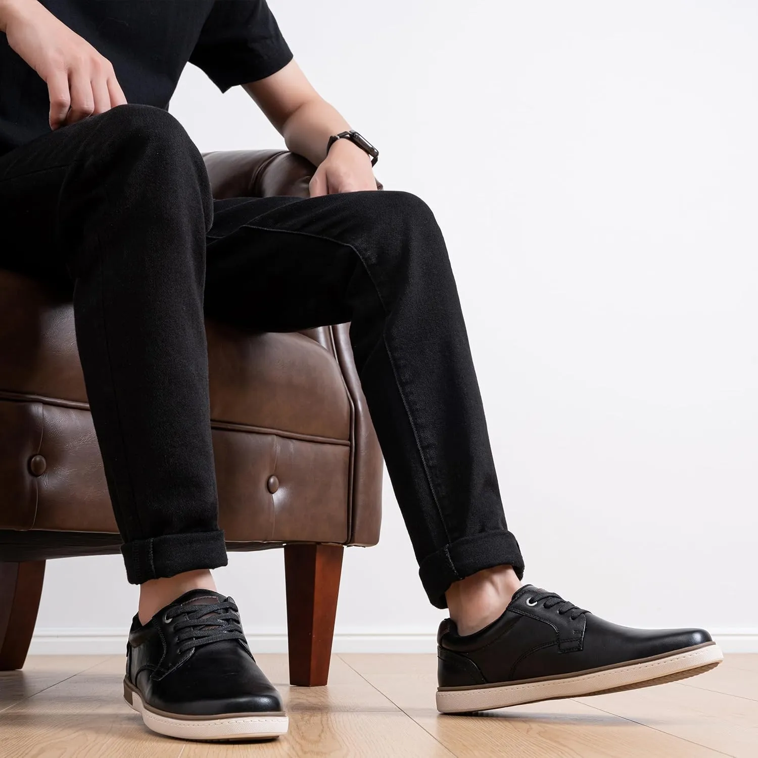 Jousen Mens Casual Dress Shoes Fashion Sneakers
