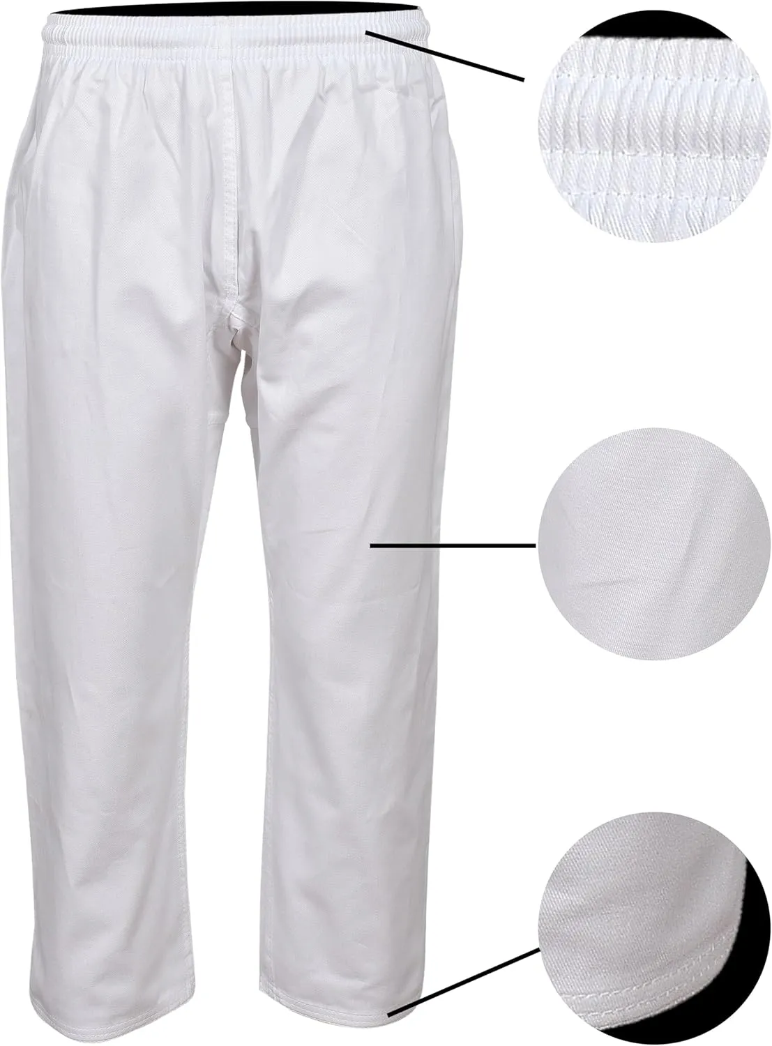 Karate Trousers Martial Arts Karate Pants Student Cotton GI Aikido Kids Pant Kung Fu Adults Kimono Trousers