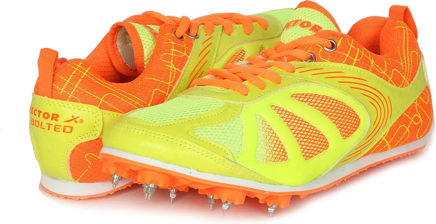KD Vector Track Shoe Sprint Athletic Spike Long Jump Relay Running Shoe Hurdling (Size UK 2 - UK 10)