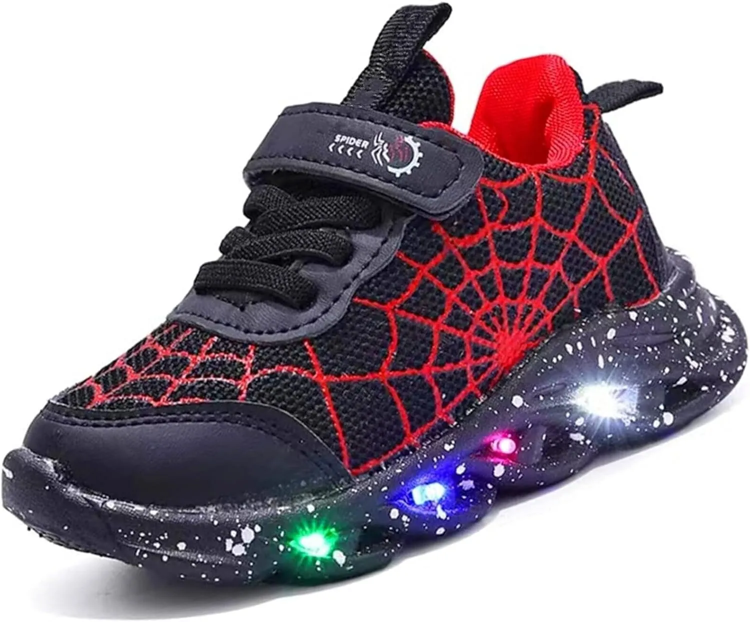 Kids Boys Light Up Trainers LED Shoes Walking Sneakers Toddler Shoes Fashion Flashing Athletic Running Shoe
