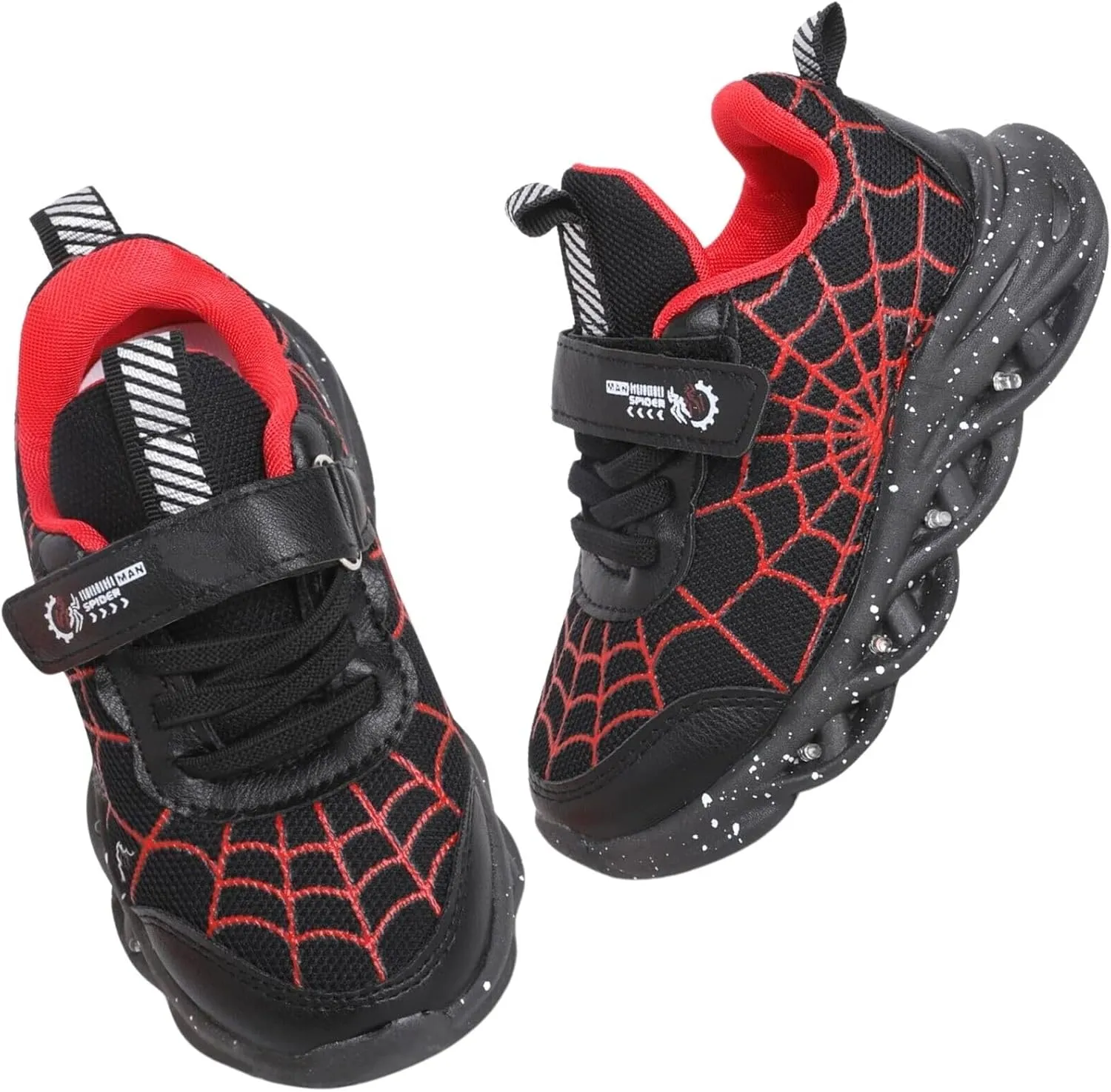Kids Boys Light Up Trainers LED Shoes Walking Sneakers Toddler Shoes Fashion Flashing Athletic Running Shoe