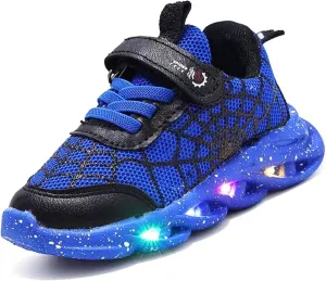 Kids Boys Light Up Trainers LED Shoes Walking Sneakers Toddler Shoes Fashion Flashing Athletic Running Shoe