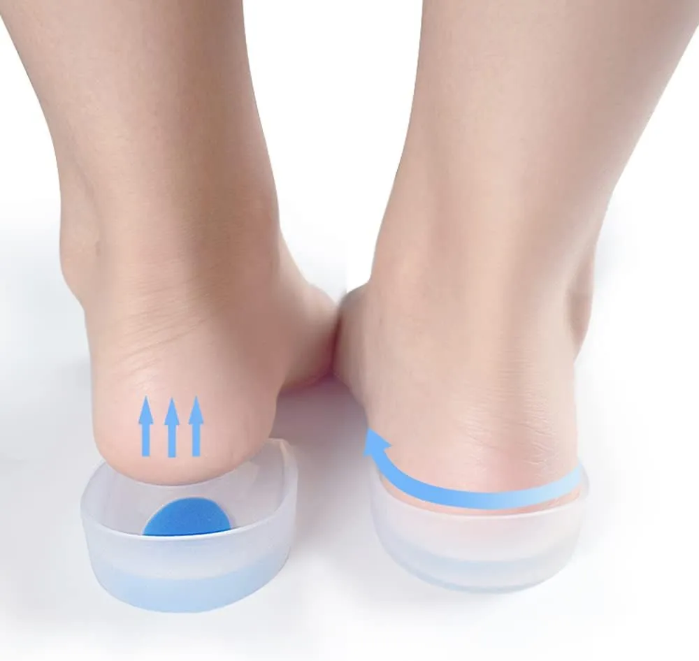 Kids Silicone Heel Cups-Shock Absorbing Heel Cups for Kid's with Sensitive Heels, Heel Spurs, Plantar Fasciitis, or Ankle Pain (S Little Kids 11.5-1.5)