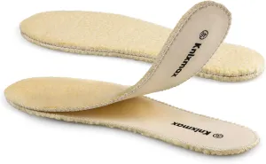 Knixmax 2 Pairs Feet Insoles Winter Warm Sheepskin Insole Thick Wool Insole Ultra-Soft