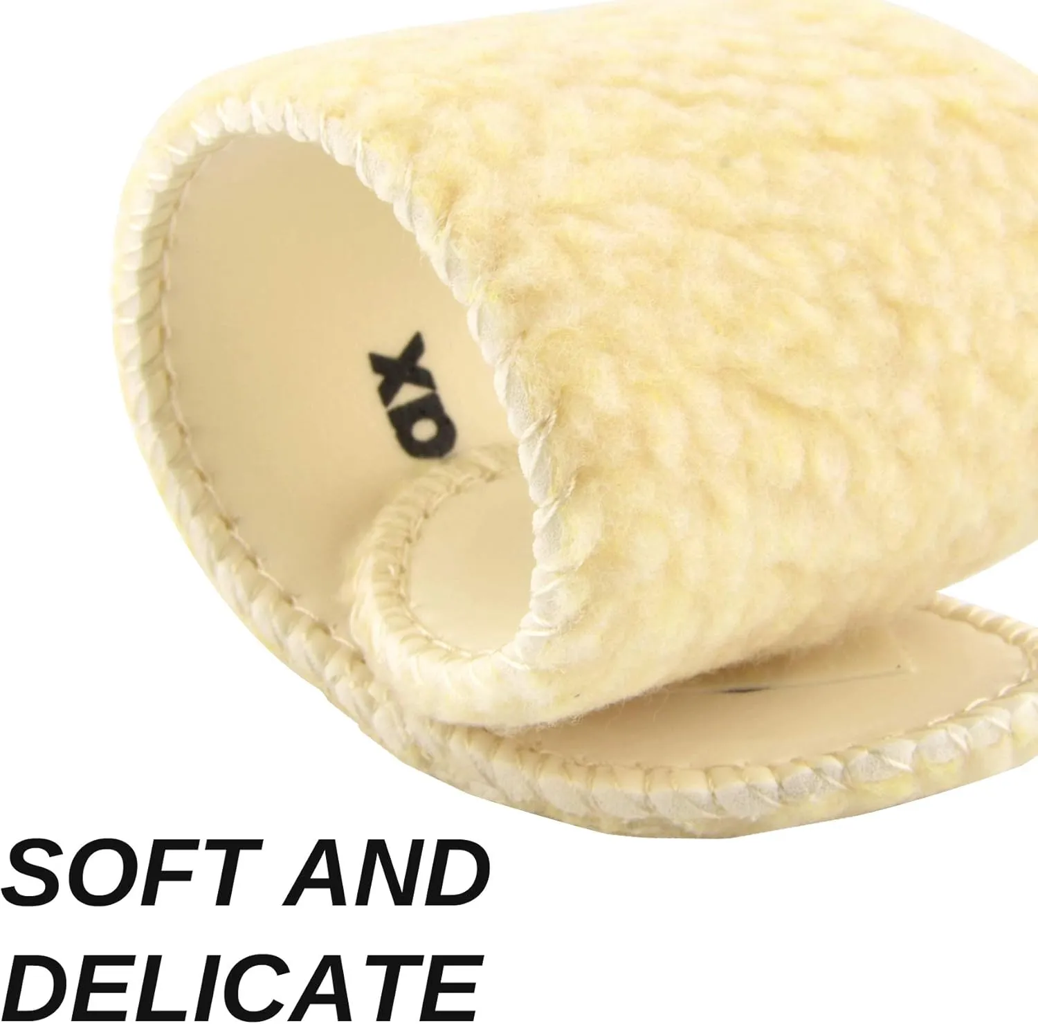 Knixmax 2 Pairs Feet Insoles Winter Warm Sheepskin Insole Thick Wool Insole Ultra-Soft