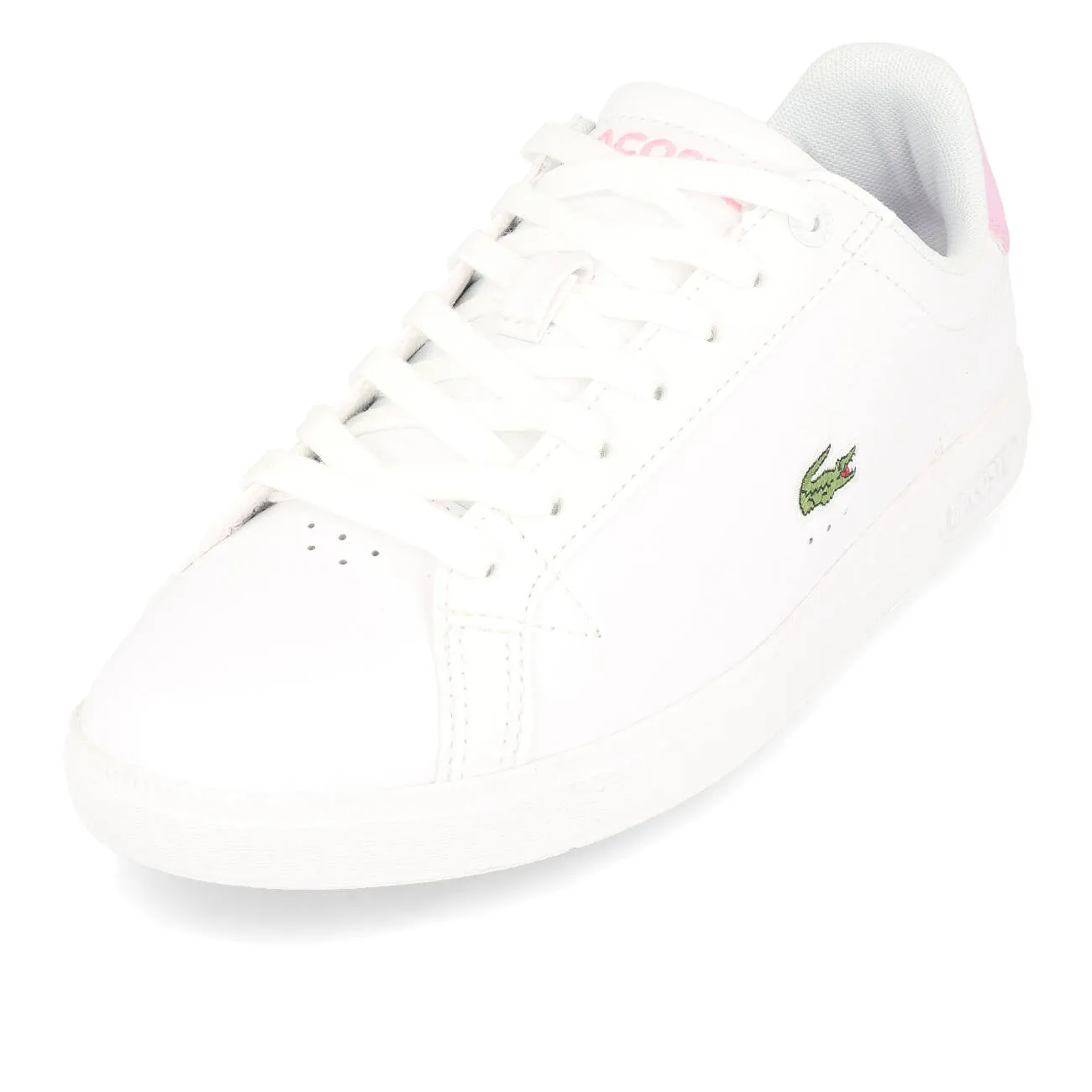 Lacoste Graduate Pro Leather Damen White Light Pink