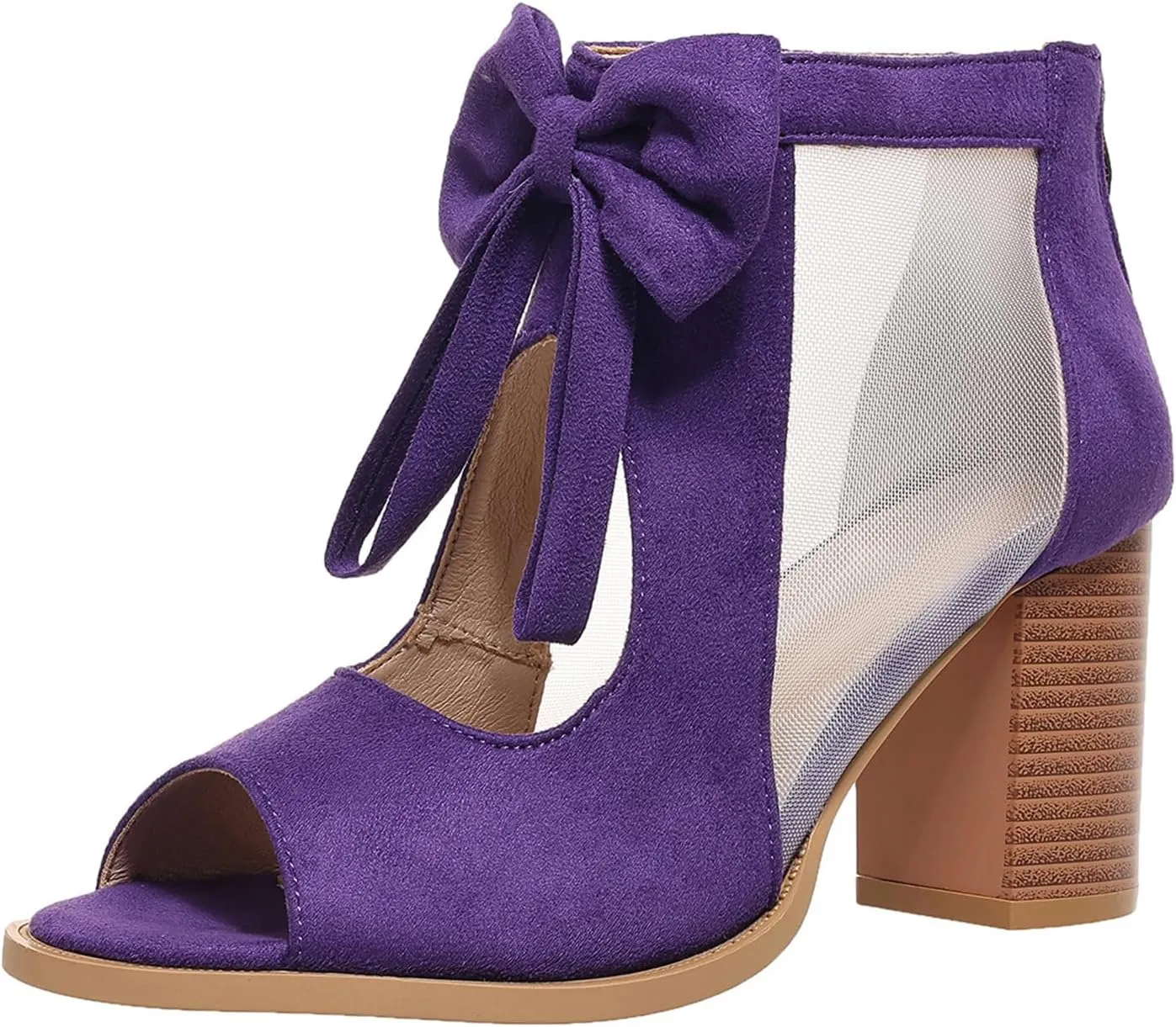 Ladmiple Chunky Heels For Women Dressy Open Toe Block Heeled Dress Ankle Strap Wedding Sandals Comfortable Party Pump Shoes