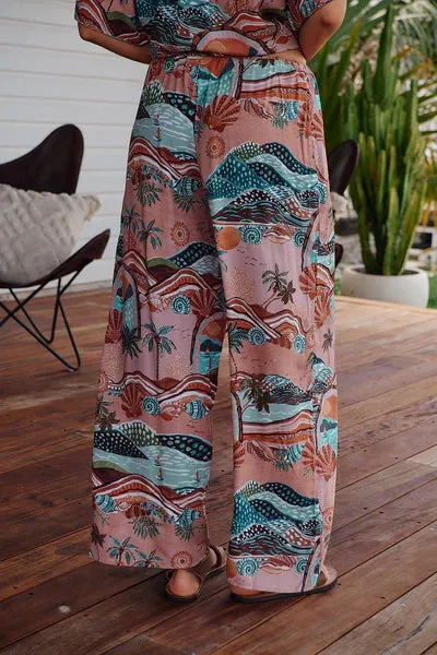 LAKESIDE SERENITY PRINT CICI PANT- Jaase