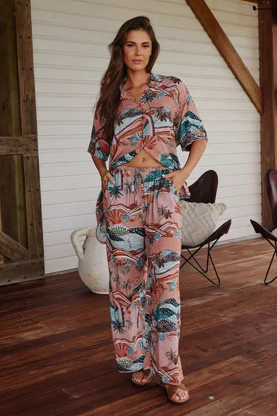 LAKESIDE SERENITY PRINT CICI PANT- Jaase