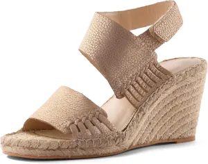 landing craft Platform Wedge Sandals for Women,Magenta Gold Red Black Yellow Espadrille Womens Wedge Sandals Open Toe Ankle Strap High Heel Wedges Summer Dressy Sandals -3.4Inch