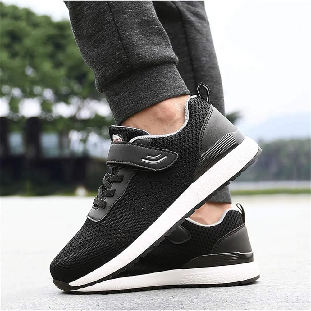 LEADER SHOW Men's Casual Elderly Safety Walking Shoes Light Weight Strap Comfort Sneakers