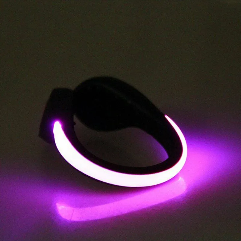LED Luminous Lighting Shoe Clip Night Running Safety Sports Protect Warning Tool