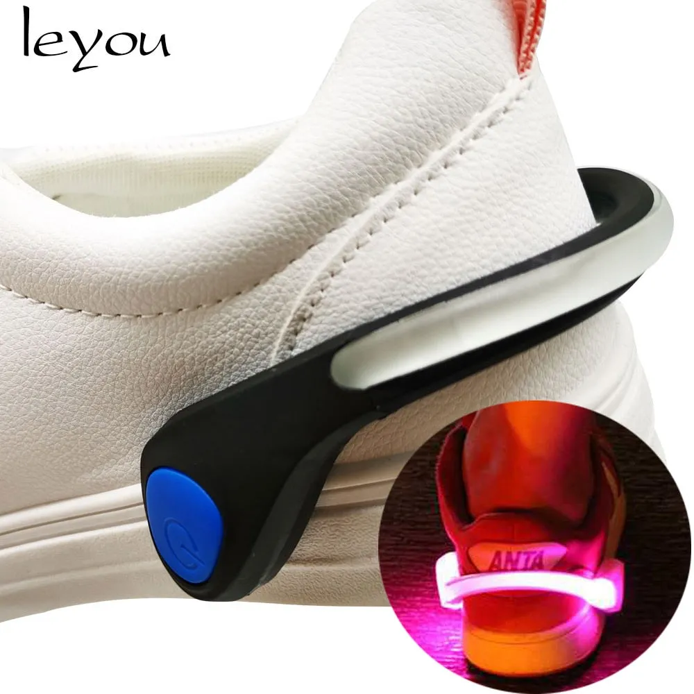 Led Shoe Clip Light Shoelaces Led Warning Light Shoe Accessories for Adult and Children Kids Shoe Lighter Luminous Shoe Clip
