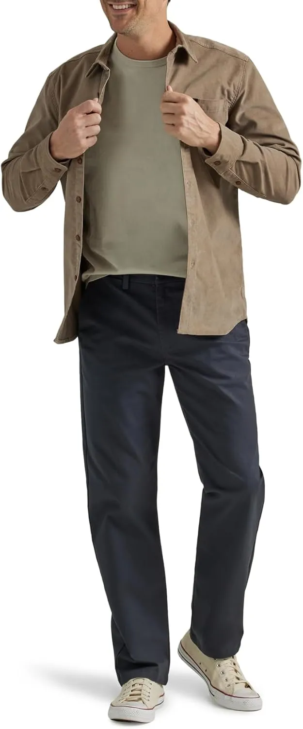 Lee Men's Flat Front Relaxed Straight Pant