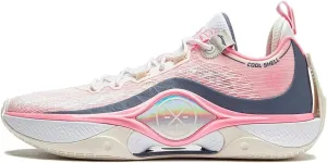 LI-NING Wade Shadow 5 V2 Men Basketball Shoes Cushion Wearable Lining Sport Shoes Fitness Sneakers Light Pink Dark Grey ABPU009-6H US 12