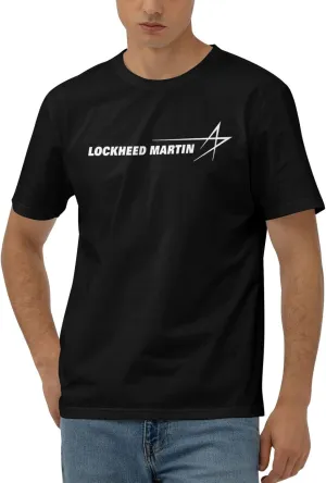 Lockheed Martin Casual Comfortable Cotton Round Neck Men's Short Sleeve Standard T Shirt