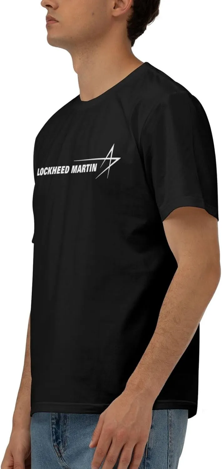 Lockheed Martin Casual Comfortable Cotton Round Neck Men's Short Sleeve Standard T Shirt