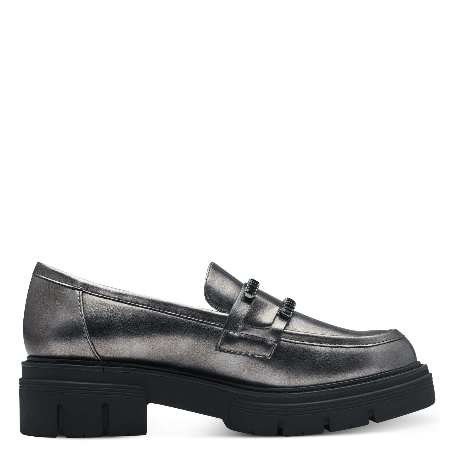 MARCO TOZZI - 24710-915 FLAT CHUNKY LOAFER - PEWTER