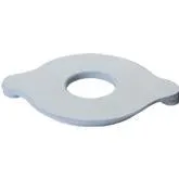 Marlen GN-40 Petite Flat All-Flexible Mounting Ring Faceplate, Green Neoprene Rubber, 3-3/4 inch x 2-7/8 inch, Specify Hole Size, One Ring