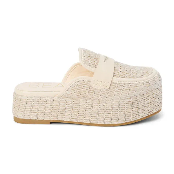 Matisse Wren Platform Mules - Natural