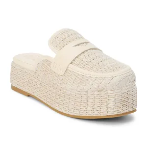 Matisse Wren Platform Mules - Natural
