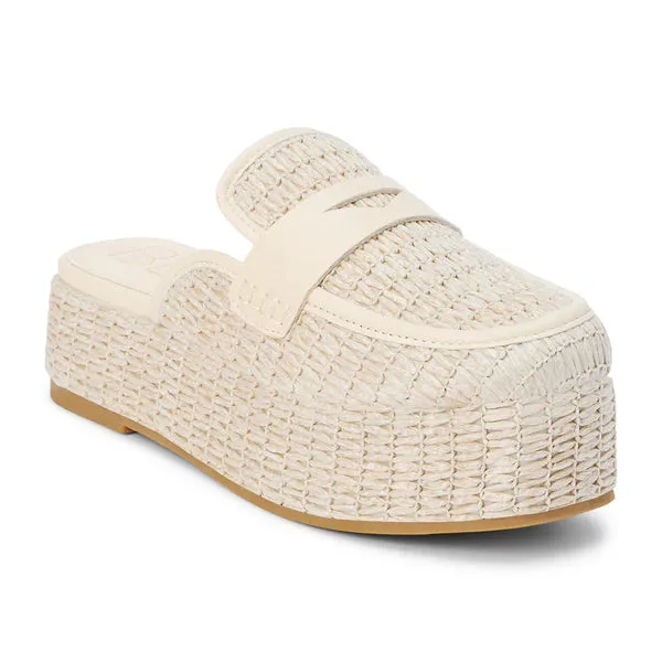 Matisse Wren Platform Mules - Natural