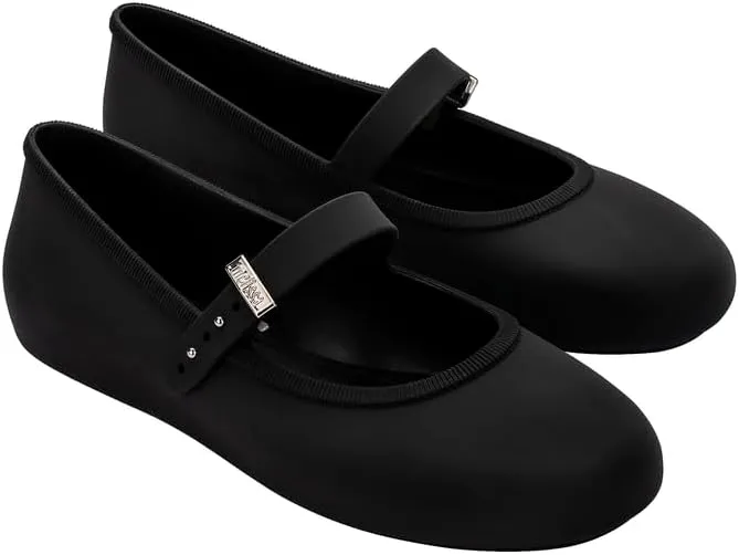 Melissa Soft Ballerina Collection - Seasonless Flats for Women - Classic Ballet Style with Adjustable Strap - Light-as-Air PVC Construction - Soft Foam Insole - Bubblegum Scent