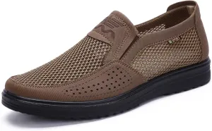 Men's Casual Loafer, Slip On Breathable Travel Canvas Shoes for Men Comfortable Stylish Sneakers Lightweight Walking Shoes Boat Shoe Business Dress Shoes