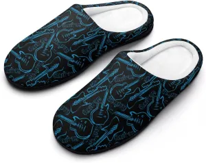 Mens House Slippers Womens Halloween Cotton Slippers Soft Memory Foam Clog Slippers Non-Slip Sole Indoor Outdoor Shoes