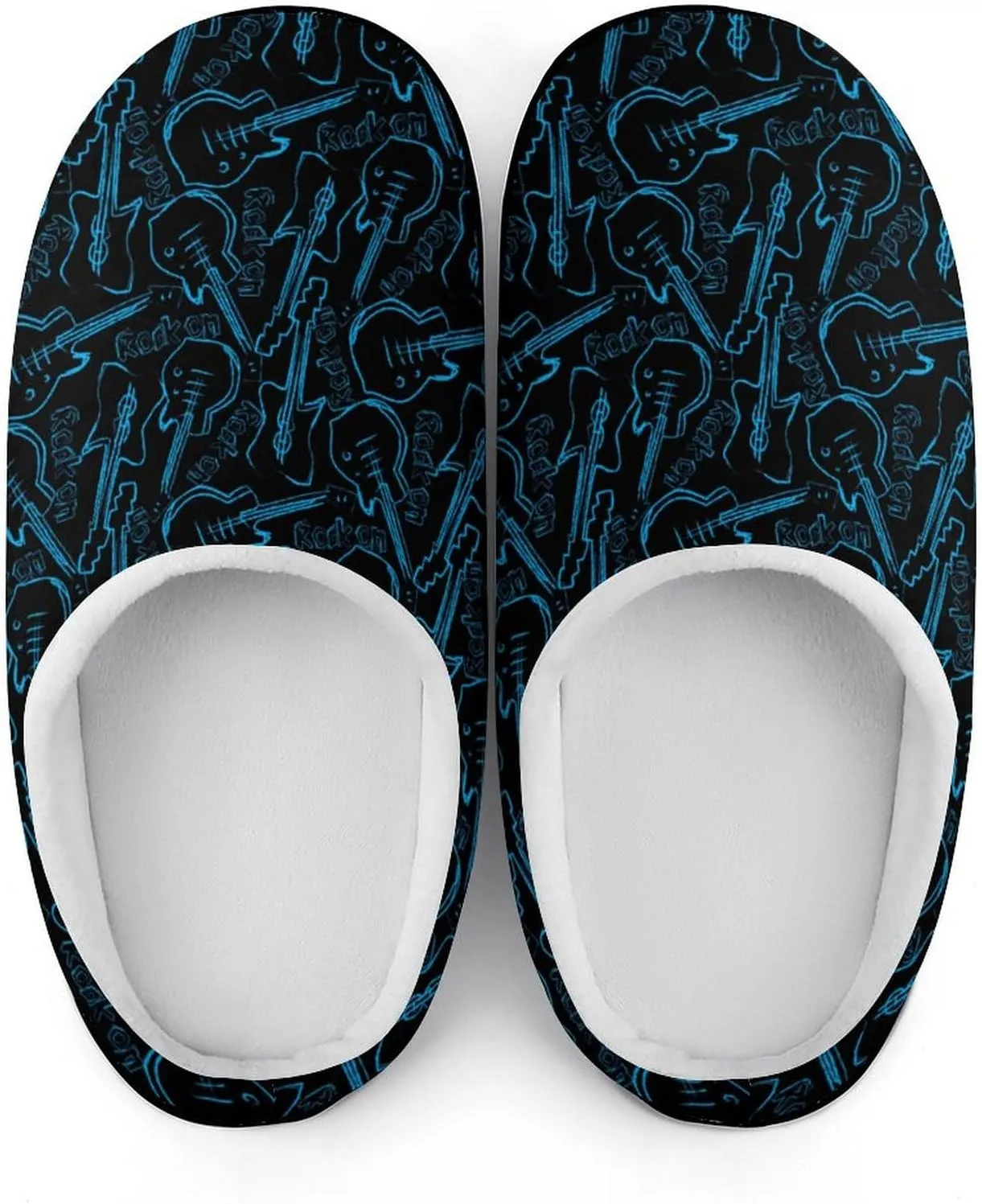 Mens House Slippers Womens Halloween Cotton Slippers Soft Memory Foam Clog Slippers Non-Slip Sole Indoor Outdoor Shoes