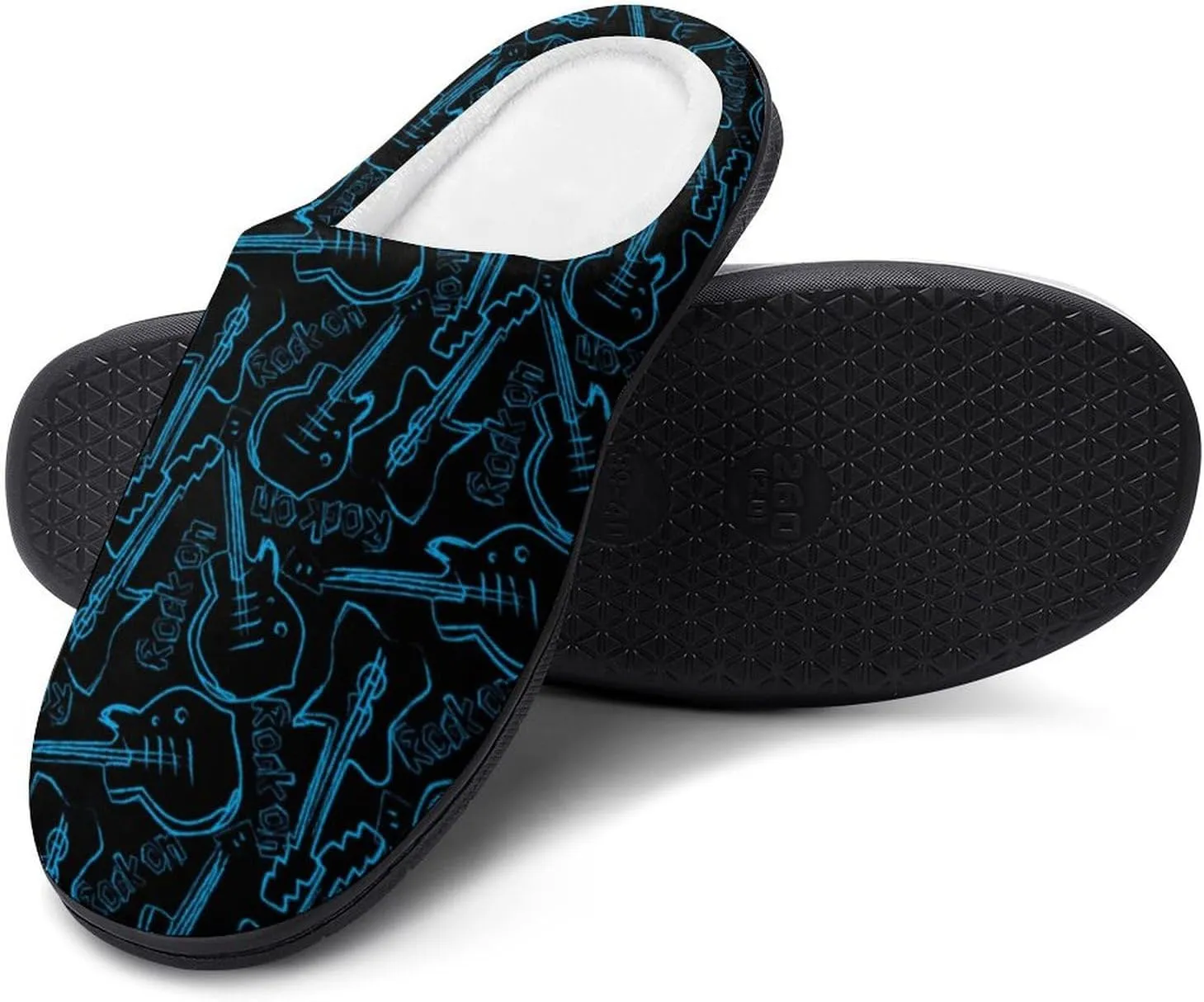 Mens House Slippers Womens Halloween Cotton Slippers Soft Memory Foam Clog Slippers Non-Slip Sole Indoor Outdoor Shoes
