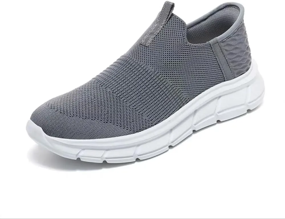 Men's Road Running Non-Slip MD Sneaker College Mesh Lightweight Breathable Lace Up Shoes for Gym Sport (1-3, Numeric_13)
