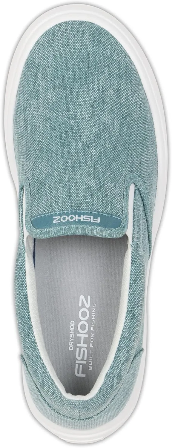 Men's Sunwashed Slip-On Fishing Shoes | Water-Repellent, Pre-Shrunk Nylon/Cotton Blend | Arch Support, Padded Collar, & Sneaker Platform