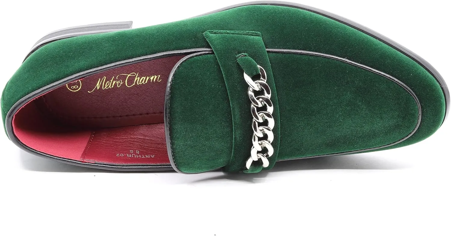 Men's Vintage Velvet Designer Classic Dress Tuxedo Smoking Slipper Loafer Slip On Shoes Arthur-02