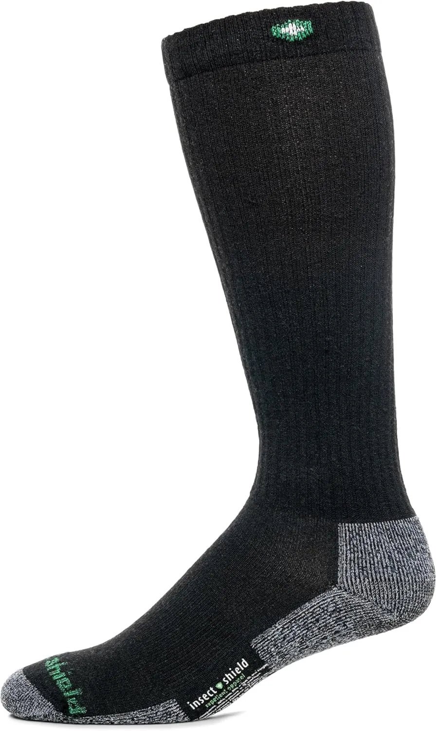 Merino Wool Hiking Socks, Stretchy and Comfortable Tall Boots Socks with Padding and Insect Protection