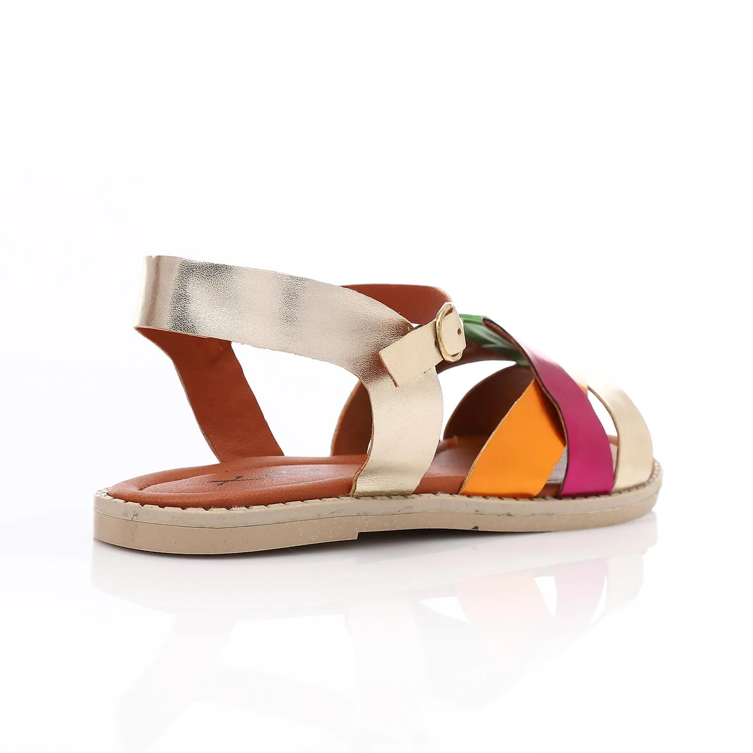 Metallic Flat Sandal for Teen Girls