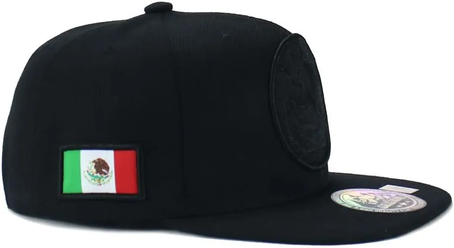 Mexican Hat Mexico Eagle Federal Logo Embroidery Snapback Flat Bill Baseball Cap