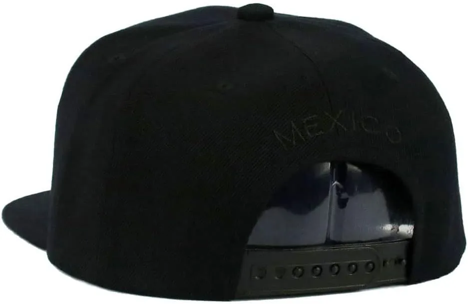 Mexican Hat Mexico Eagle Federal Logo Embroidery Snapback Flat Bill Baseball Cap