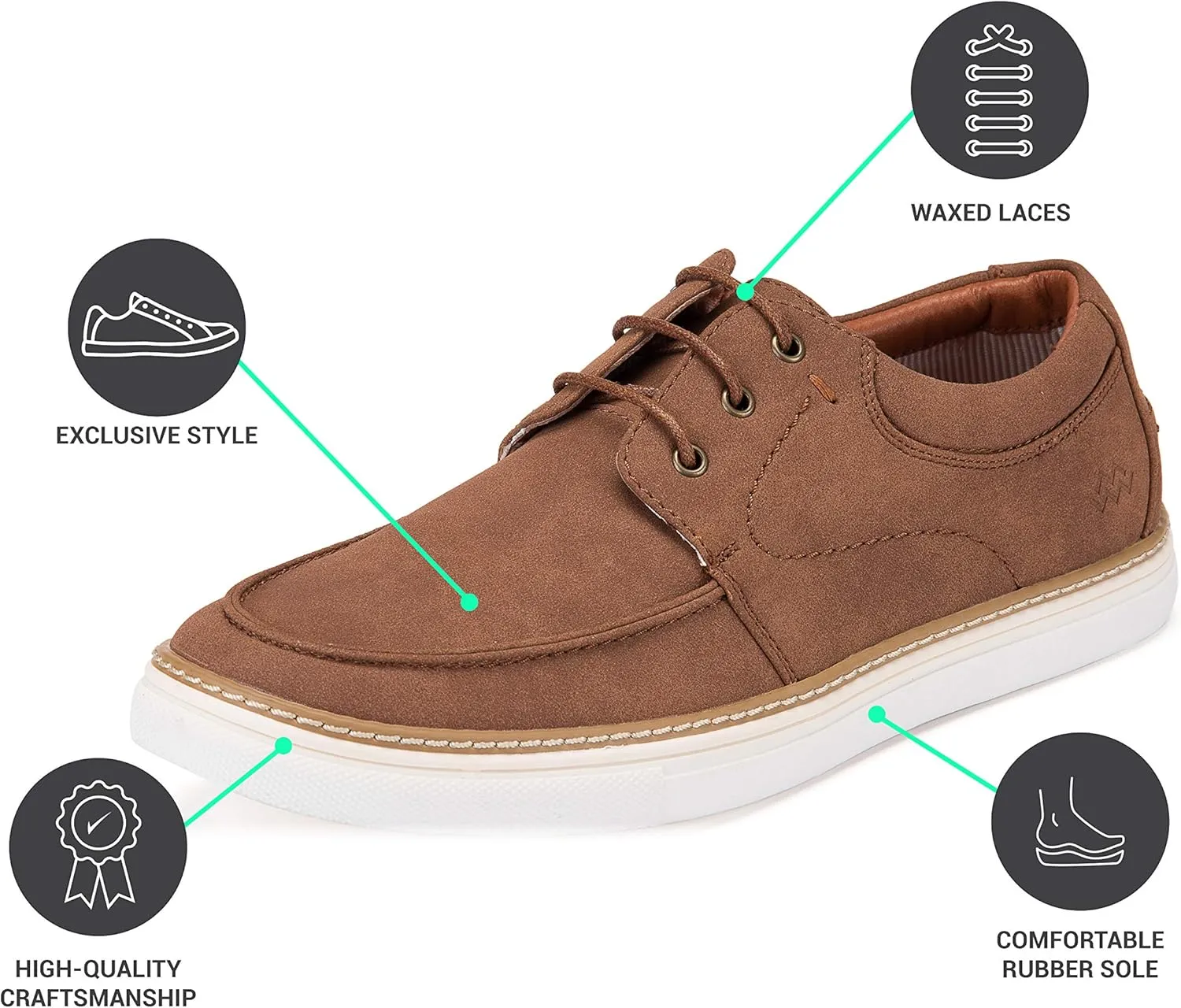 Mio Marino Mens Boat Shoes - Sneakers for Men
