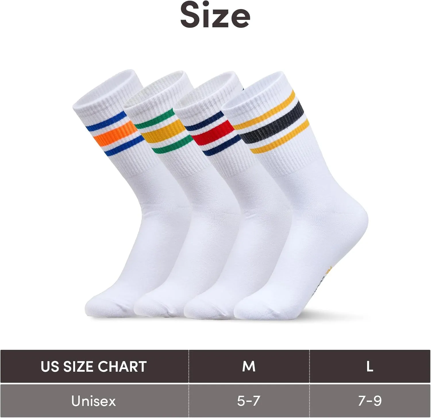 MK SOCKS Cotton Athletic Sports Running Retro Cute Matching School Crew Socks For Men/Women