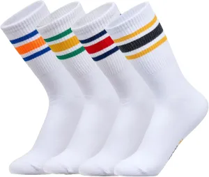 MK SOCKS Cotton Athletic Sports Running Retro Cute Matching School Crew Socks For Men/Women