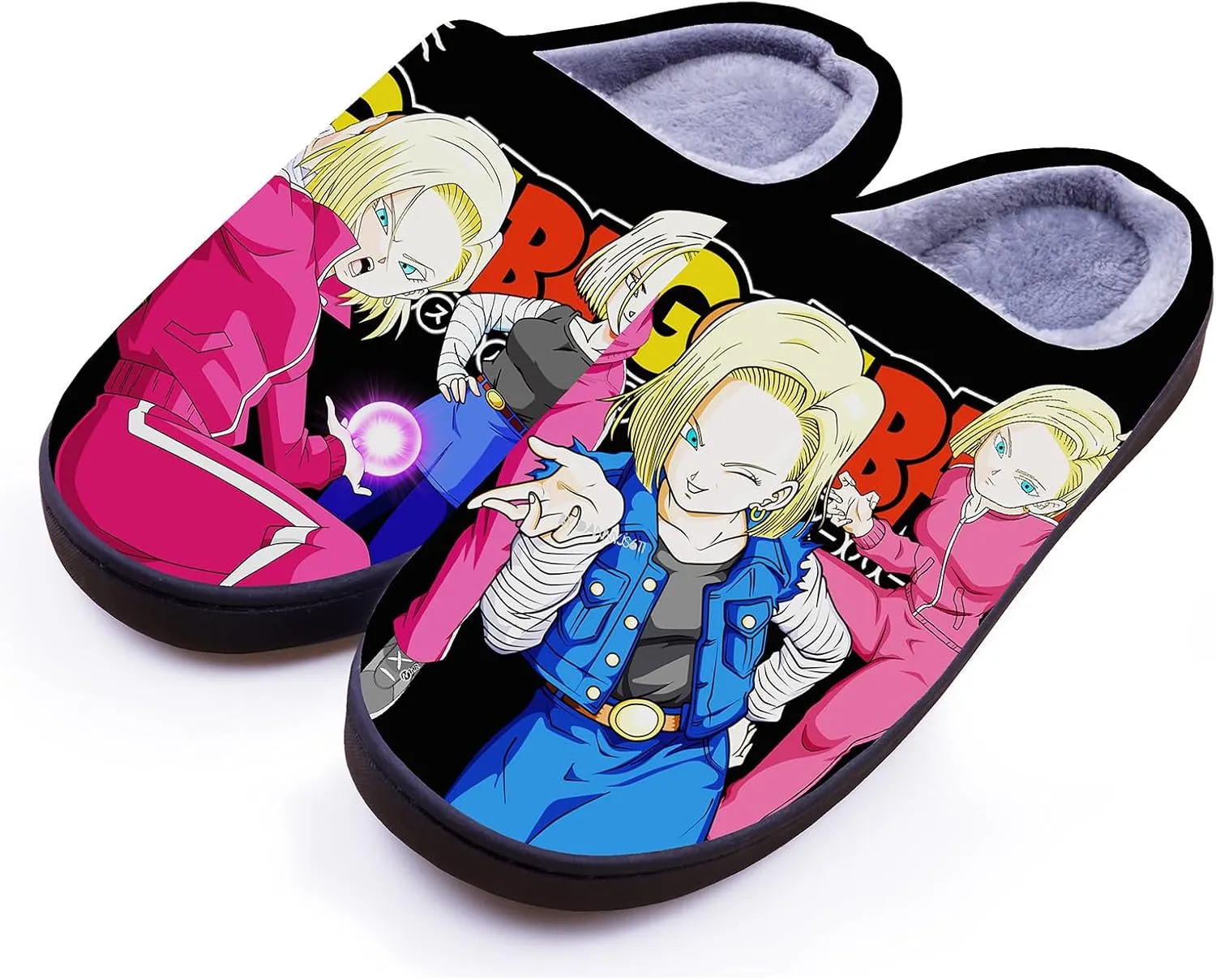 MOTOFUTURE Mens Womens Soft Warm House Non-slip Foam Slippers, Cosplay Japanese Anime House Slippers, Gifts for Adult Kids