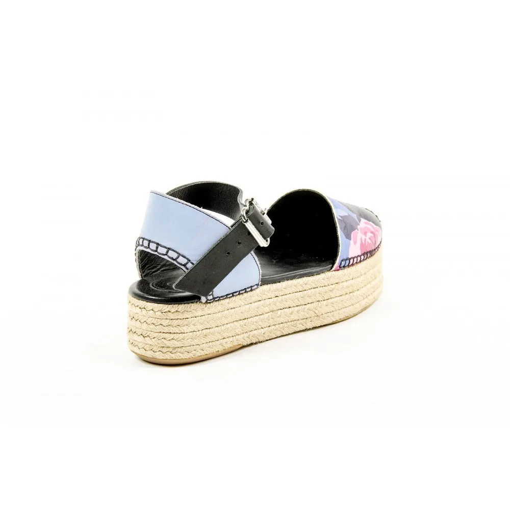 Multicolor 39 EUR - 9 US Carven Womens Espadrille Sandal ESPADRILLE 525 BLUET