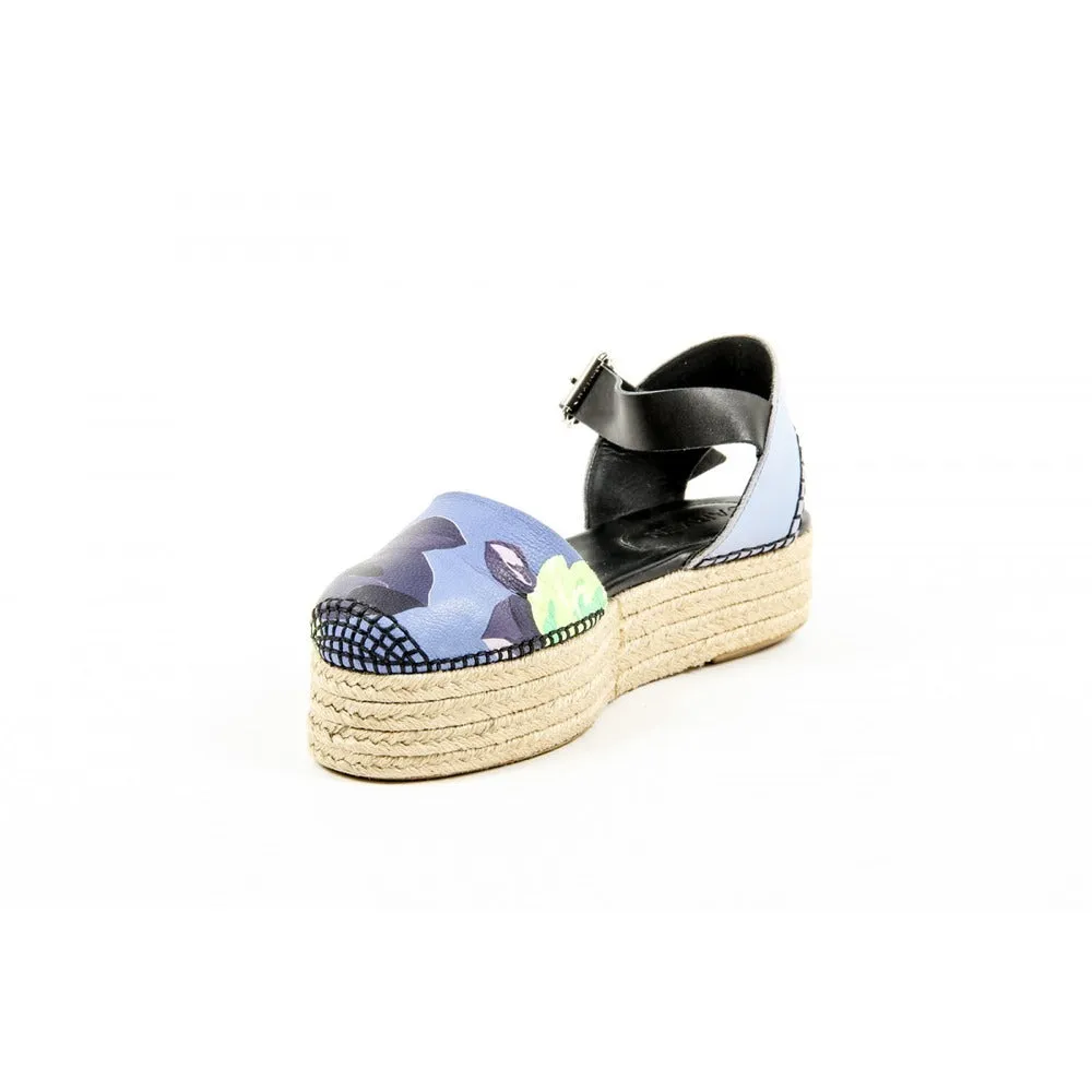 Multicolor 39 EUR - 9 US Carven Womens Espadrille Sandal ESPADRILLE 525 BLUET