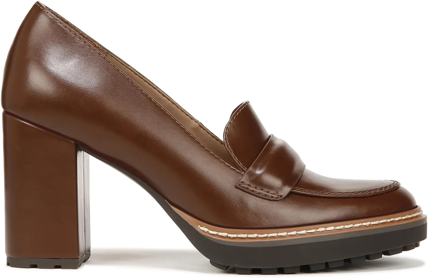 Naturalizer Women's Dabney Slip-On Lug Sole Heeled Loafer