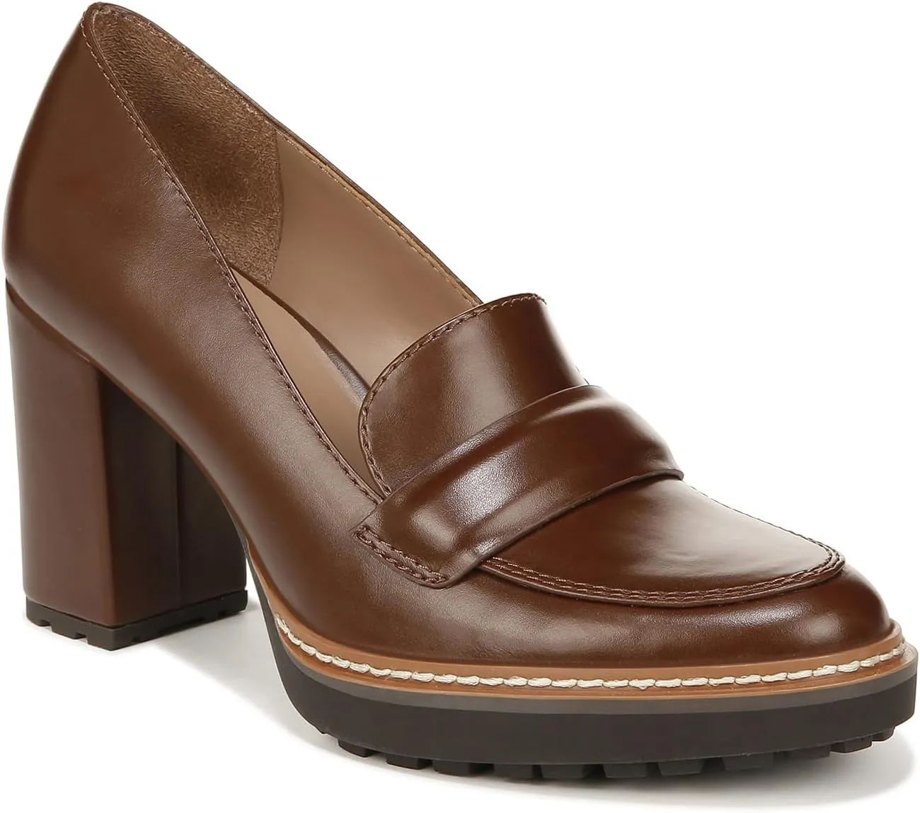 Naturalizer Women's Dabney Slip-On Lug Sole Heeled Loafer