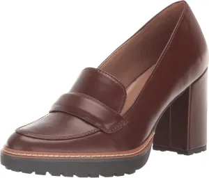 Naturalizer Women's Dabney Slip-On Lug Sole Heeled Loafer