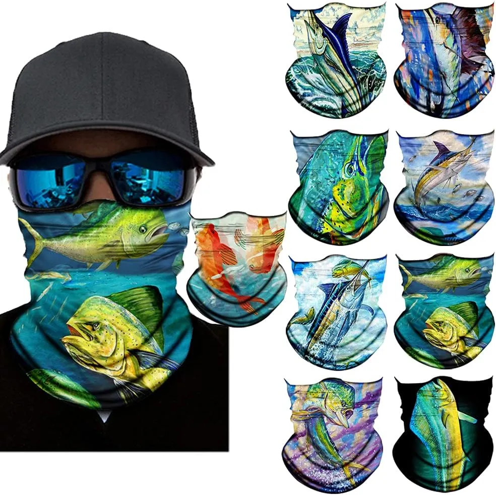 Neck Gaiter Mask,Bandana Gator Face Cover Mask Sun UV Protection,Neck Warmer Balaclava,Tube Face Scarf,Headband for Outdoor