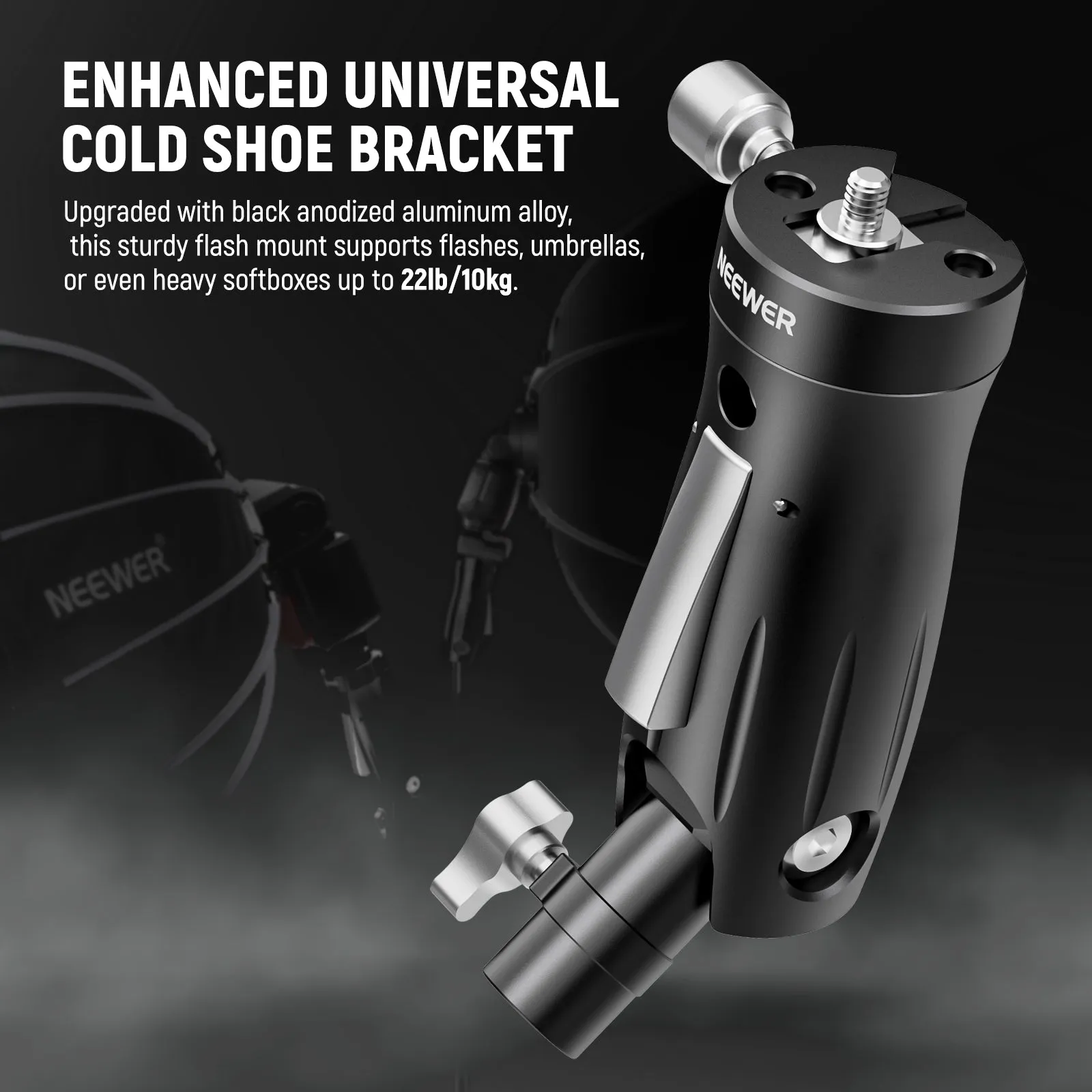 NEEWER GM14 Cold Shoe Flash Bracket Mount